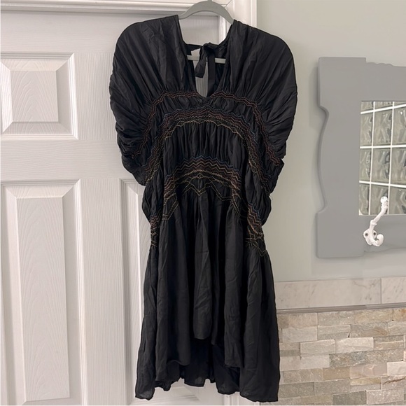 Free People Love on the Run Black Dress EUC - Picture 4 of 14